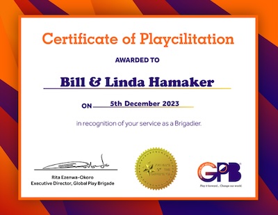 Global Play Brigade Certificate
